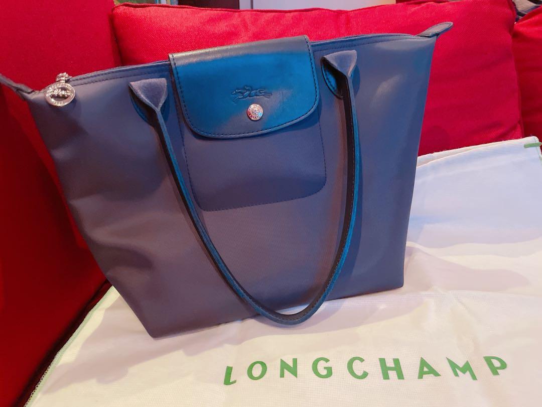 longchamp le pliage navy blue