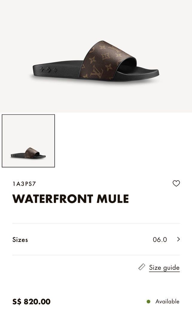 Louis Vuitton Waterfront Mule Macassar. Size 12.0