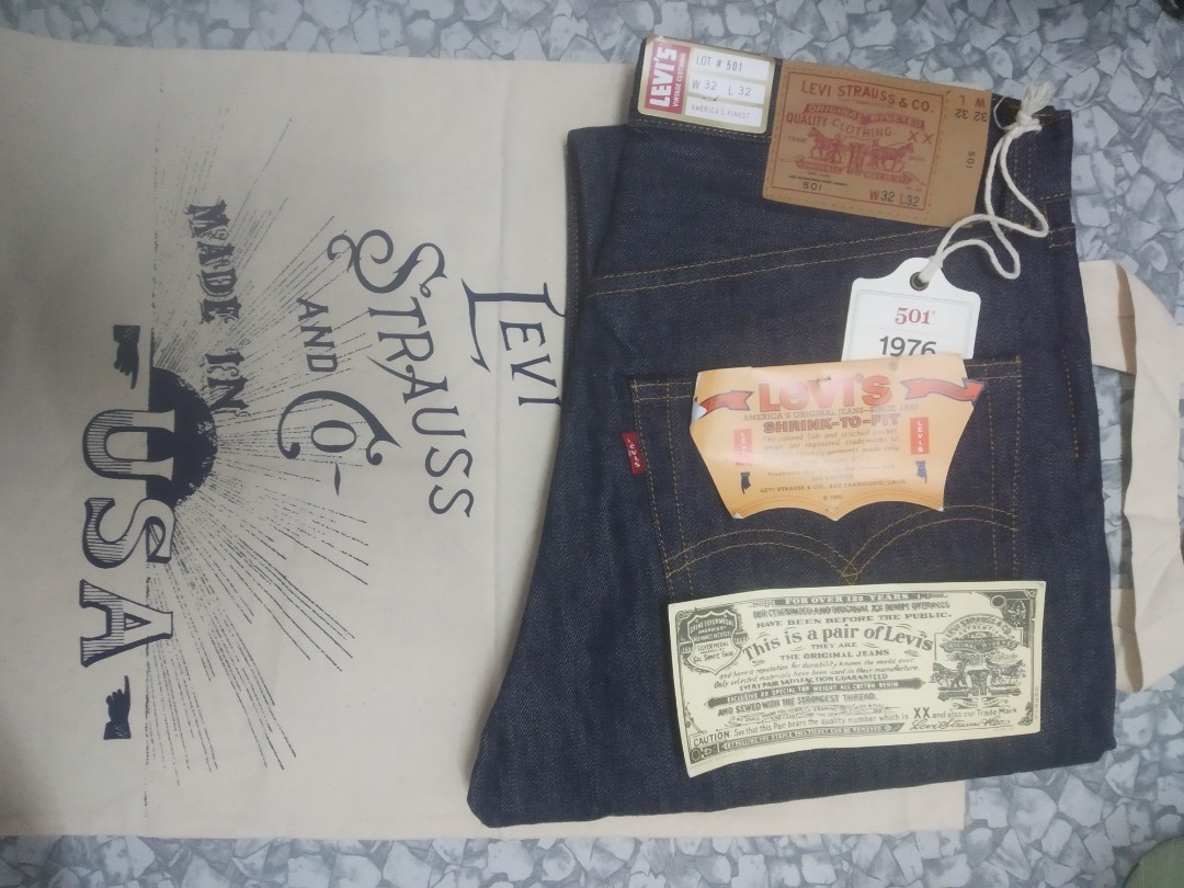 LVC levi s 501 1976 Men s Fashion Bottoms Jeans on Carousell