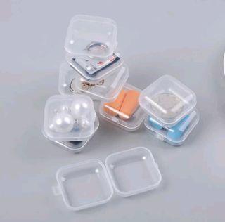 Mini Clear Plastic Box Case Jewelry Pill Storage Organizers