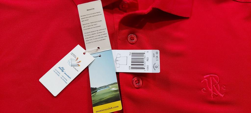 MONTEREY CLUB Dri fit Polo Shirt for Men Sz. Small Men s Fashion