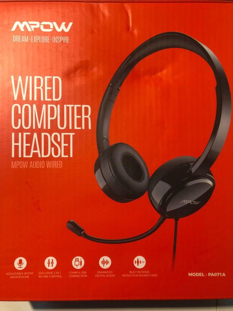 Mpow Wired Computer Headset PA071A