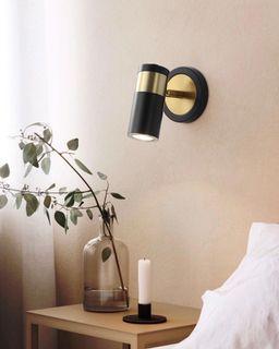 NEW ARRIVAL ‼️ Nordic Post Modern Black + Gold Adjustable Picture Light / Wall Light #lightingdesign #lighting #chandelier #interiordesign #interiordesigner #nordic #minimalism #minimalist