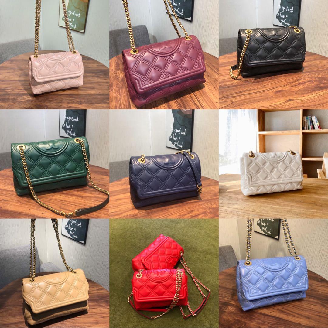 New! Tory Burch Soft Fleming Tiffany Blue, Women's Fashion, Bags & Wallets,  Purses & Pouches on Carousell