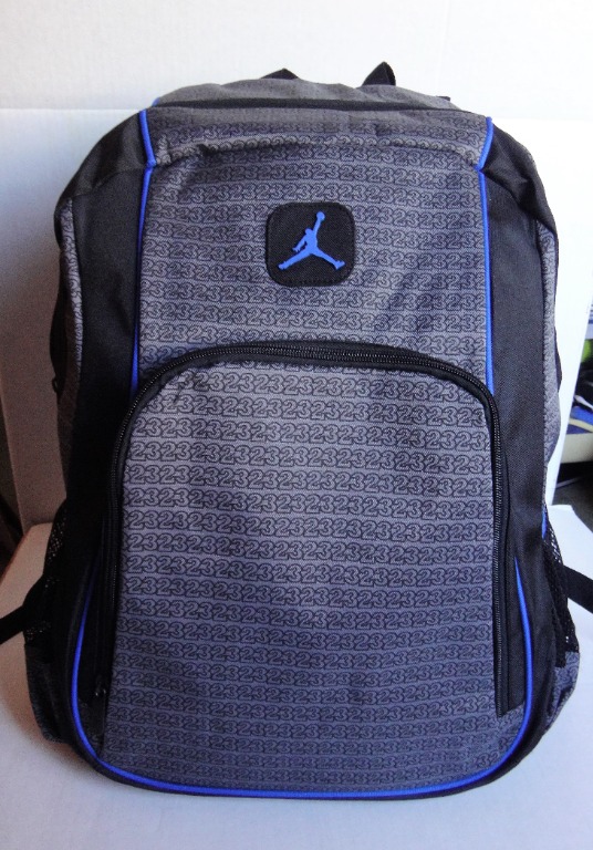 Nike Jordan Jumpman Backpack Black Gray Blue 9A1223783 NewUSA, Men's