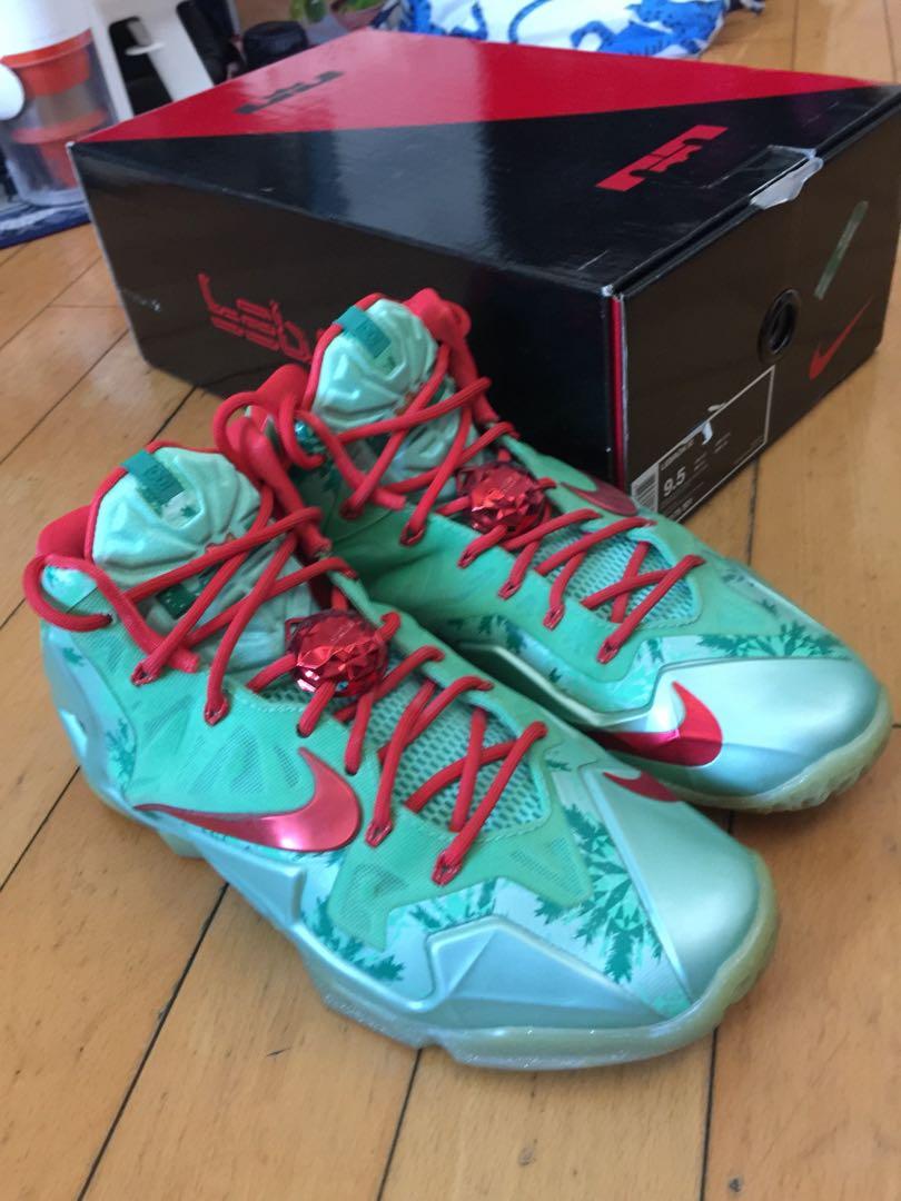 Nike Lebron XI Christmas version 聖誕大戰版US9.5 basketball shoe