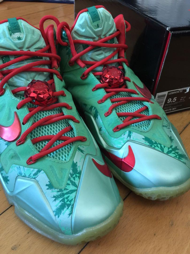 Nike Lebron XI Christmas version 聖誕大戰版US9.5 basketball shoe