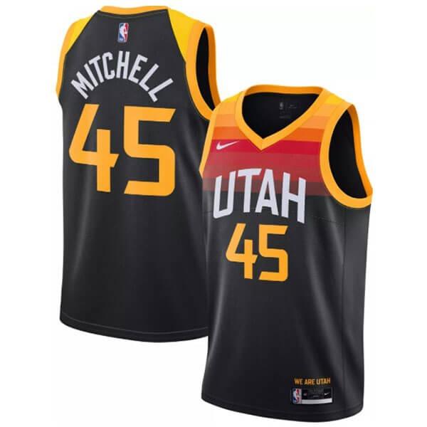 Nike Nba Utah Jazz 猶他爵士隊mitchell 45號城市版漸層球衣 男裝 運動服裝 Carousell