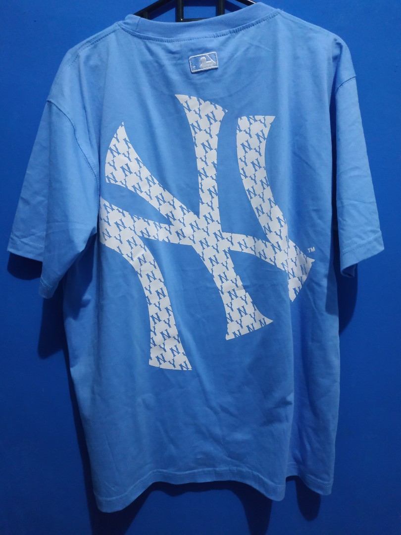 Kaos MLB NY second ori, Fesyen Pria, Pakaian , Atasan di Carousell