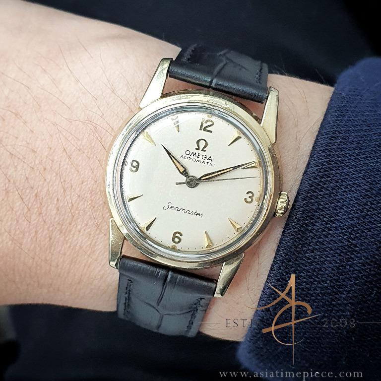 Omega seamaster 14k gold filled clearance