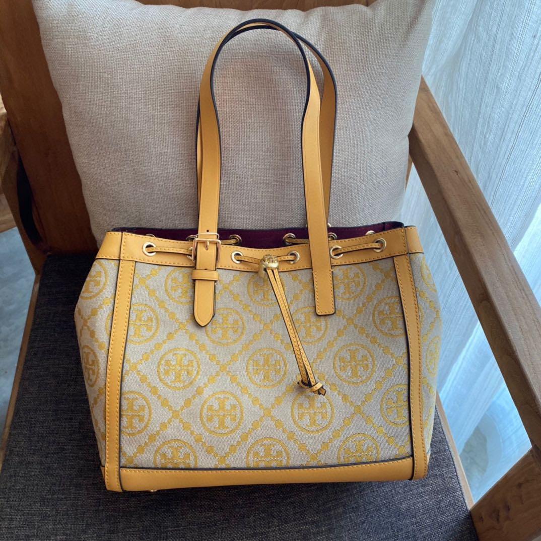 Tory Burch T-Monogram Jacquard Shoulder Bag, Luxury, Bags & Wallets on  Carousell