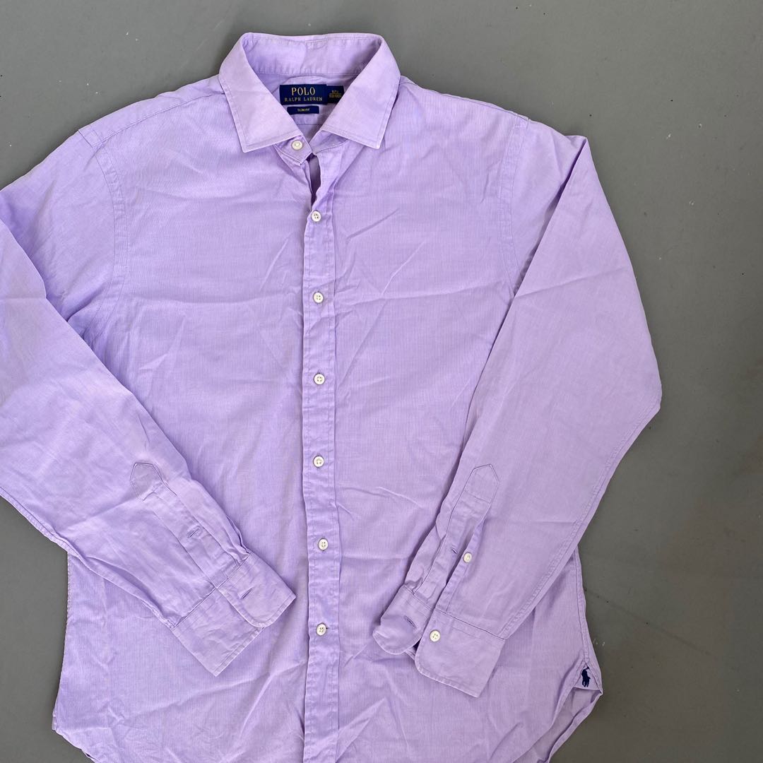 Purple polo button down shirts sale