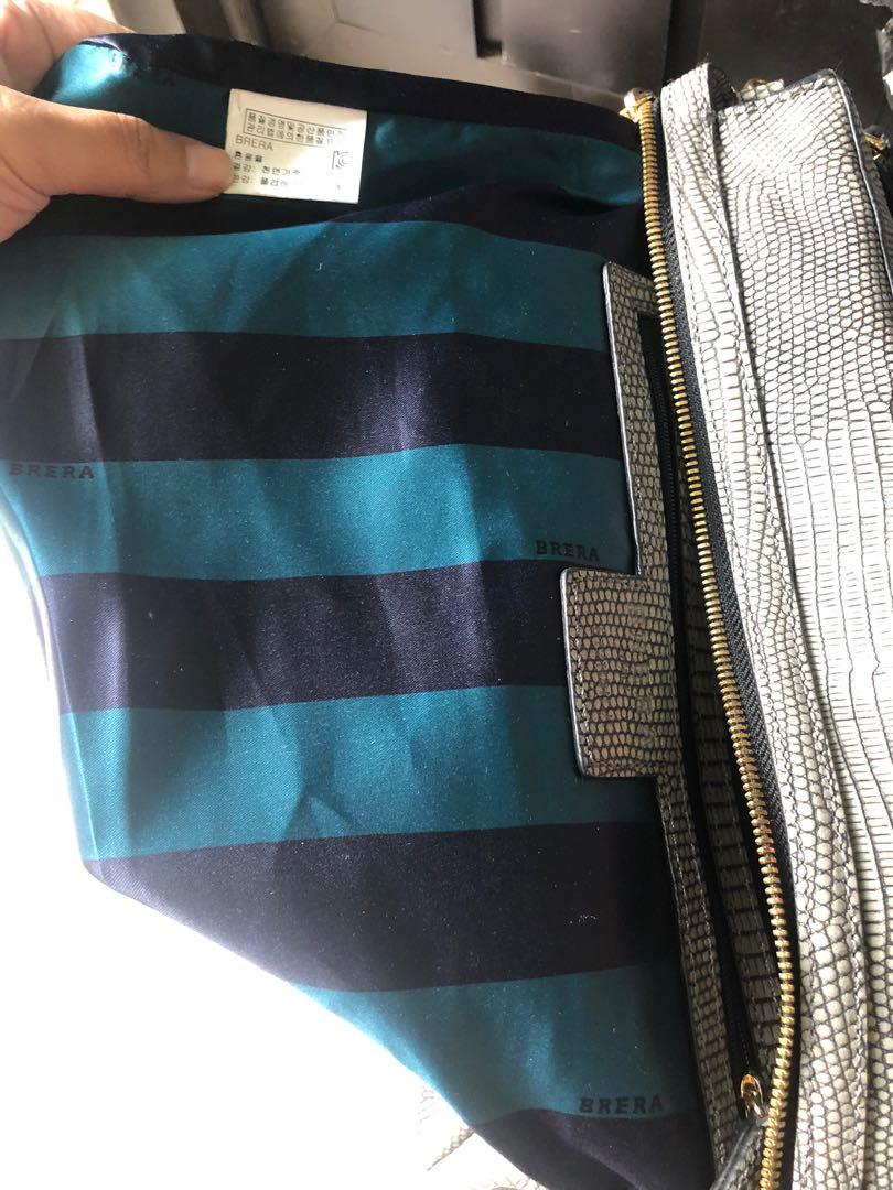 56 Preloved Brera Tricolor Two Way Shoulder Crossbody Sling Bag (Guaranteed  Authentic)