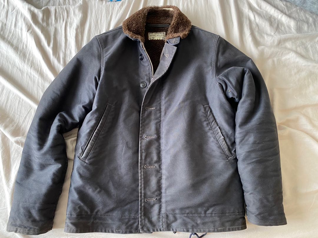 Real Mccoys N1 Deck Jacket Used, Men's Fashion, Coats, Jackets and ...