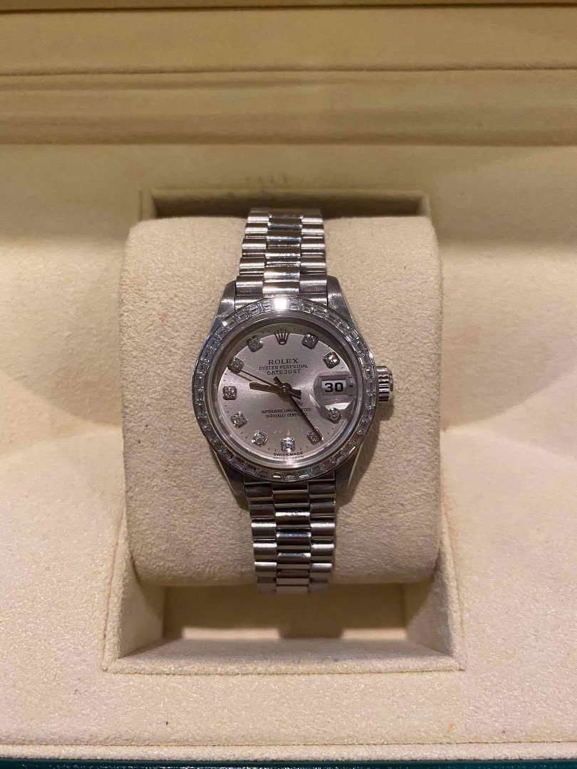 Platinum women's outlet rolex