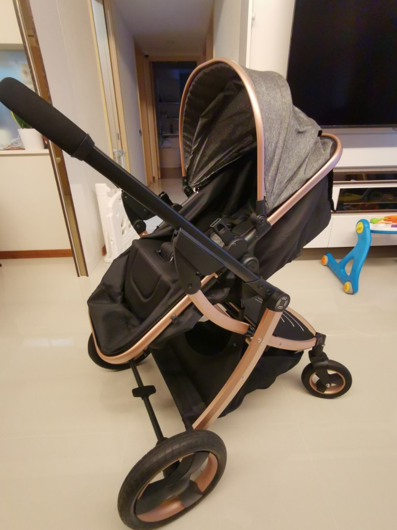 Rose gold sales bassinet stroller