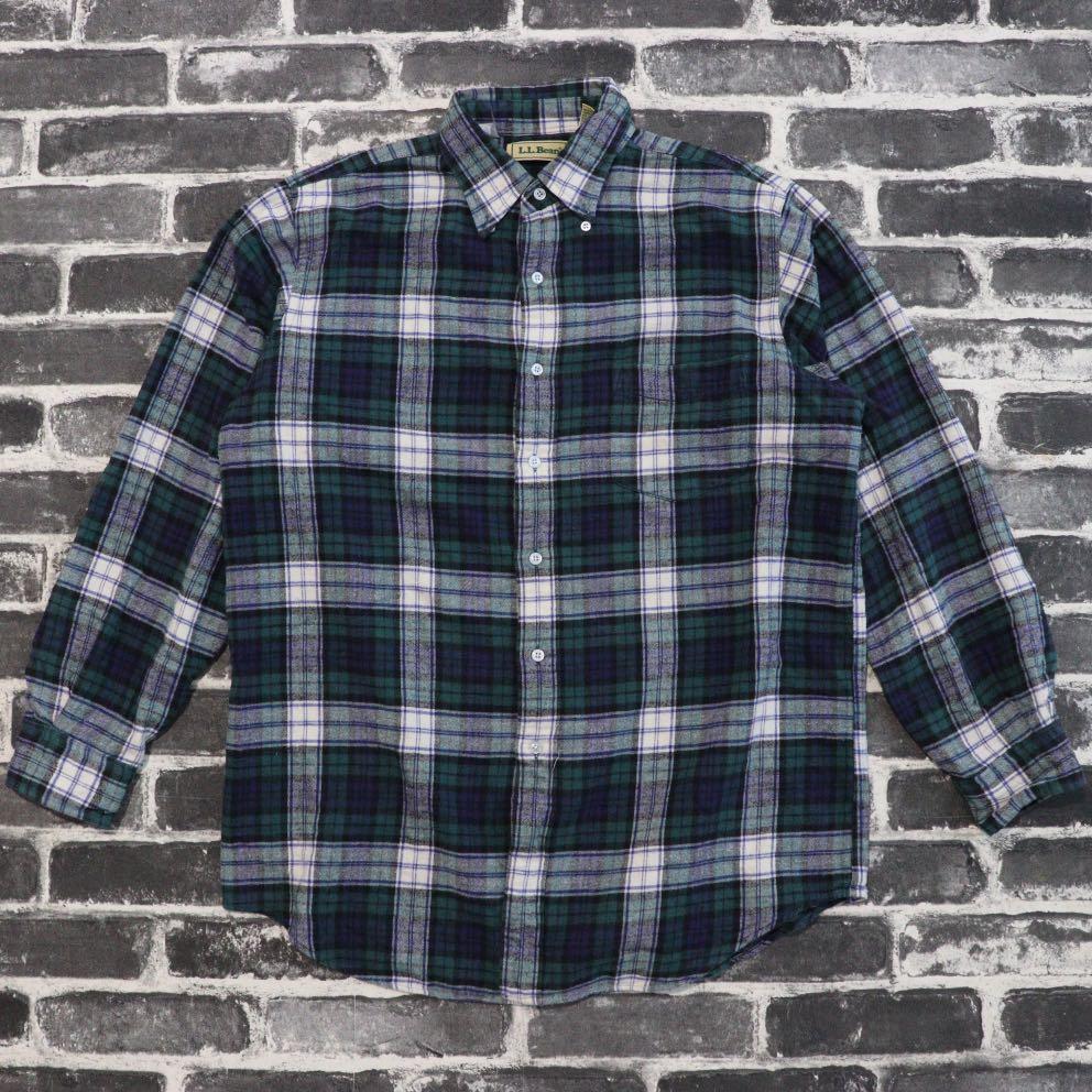 Vintage LL Bean Flannel Scotch Oxford 