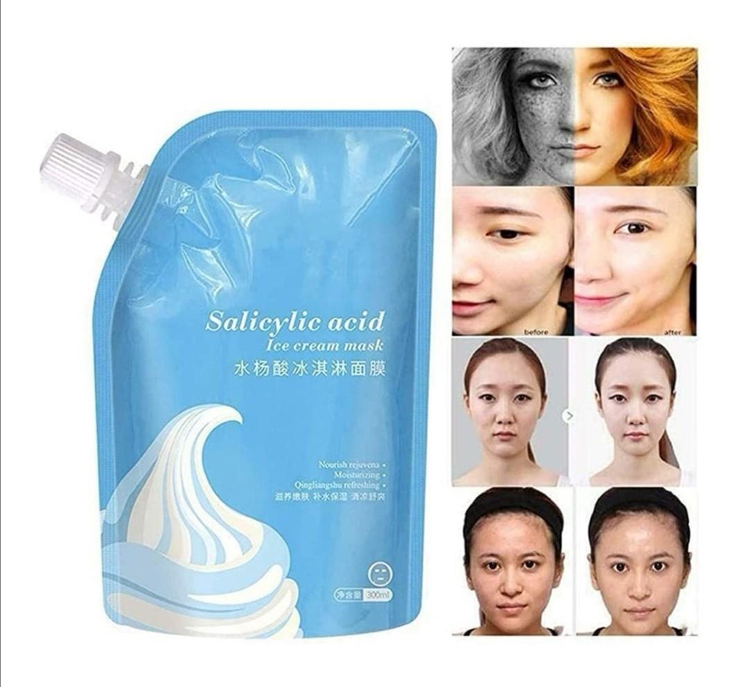 Salicylic Acid Ice Cream Mask, Beauty & Personal Care, Face, Face Care