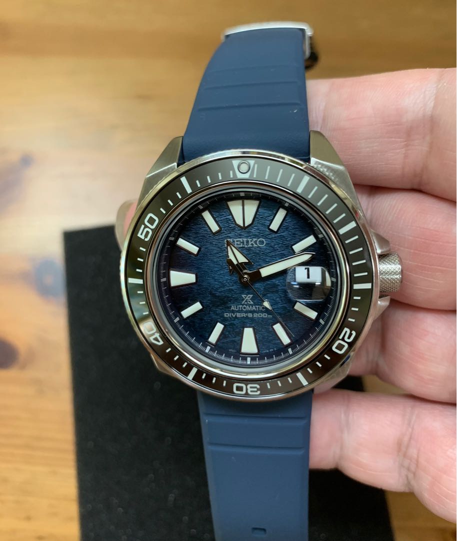 Seiko Diver Prospex Save the Ocean Dark Manta Ray King Samurai