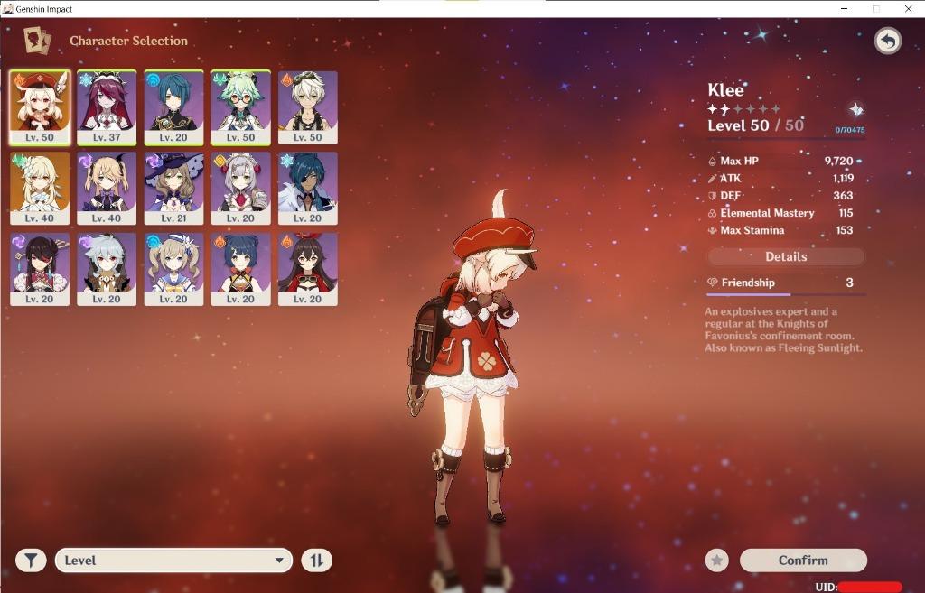 Solo Klee with R5 dodoco signature weapon, Video Gaming, Video Games