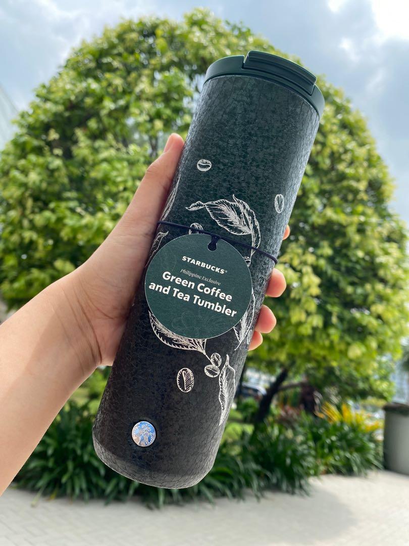 Starbucks Green Coffee and Tea Tumbler, Furniture & Home Living