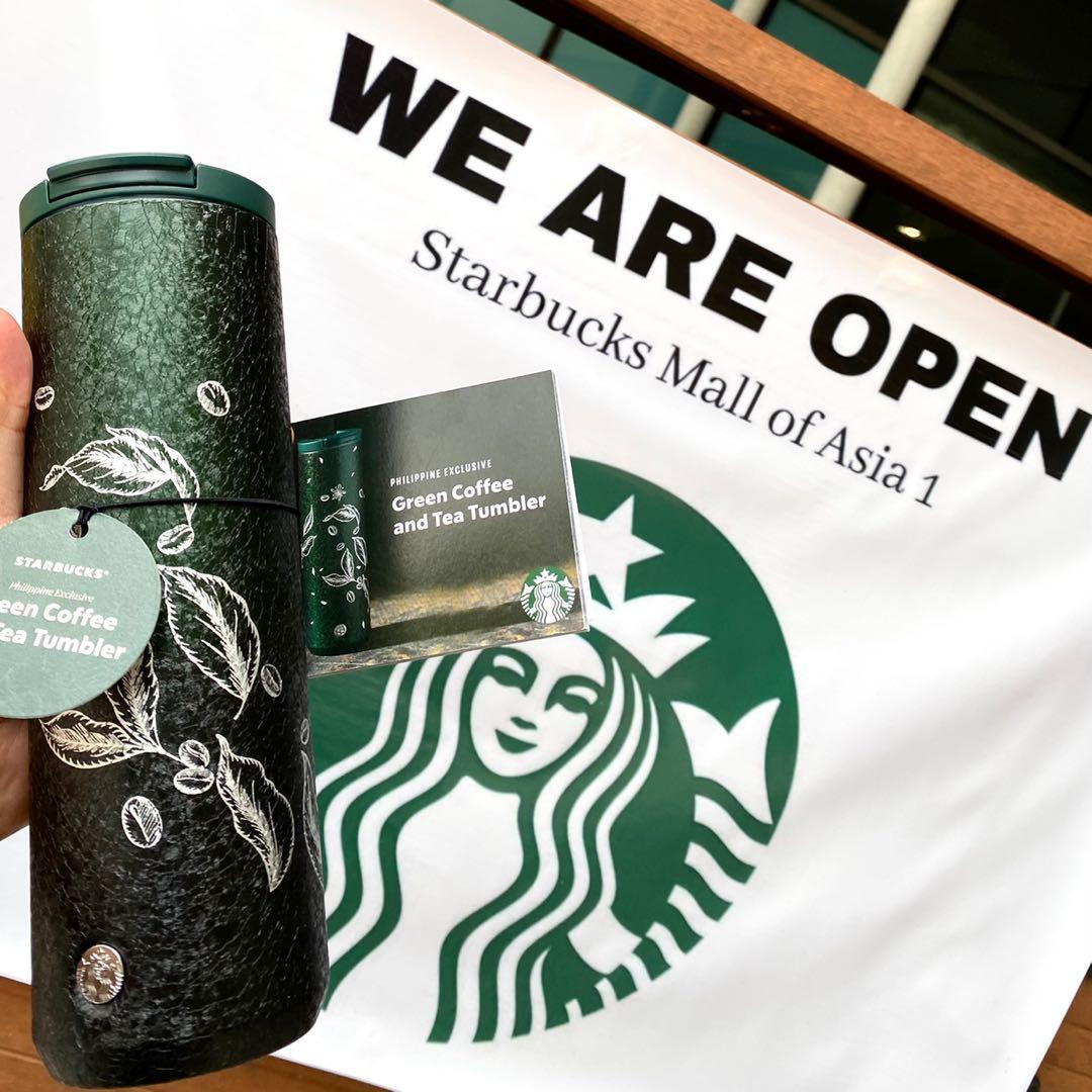 Starbucks Green Coffee and Tea Tumbler, Furniture & Home Living