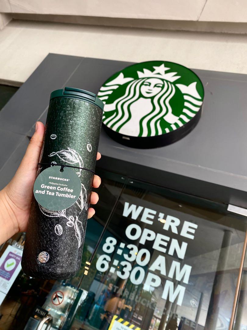 Starbucks Green Coffee and Tea Tumbler, Furniture & Home Living