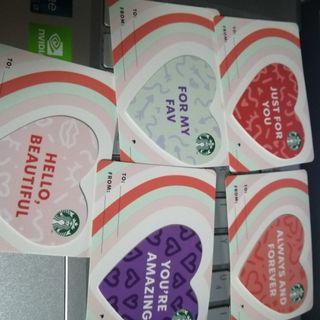 Set!Starbucks ph 2021 valentine cards