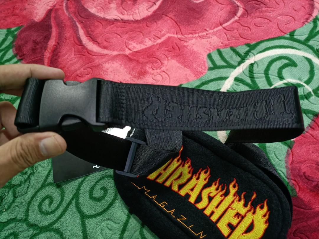 Thrasher Flame Fleece Waist Bag