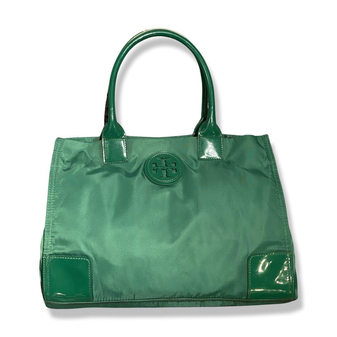 RUSH TORY BURCH Nylon Ella Tote in Kelly Green Luxury Bags