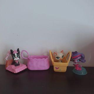 Well loved GUC McDonald's Littlest Pet Shop Figures Basket Accessory