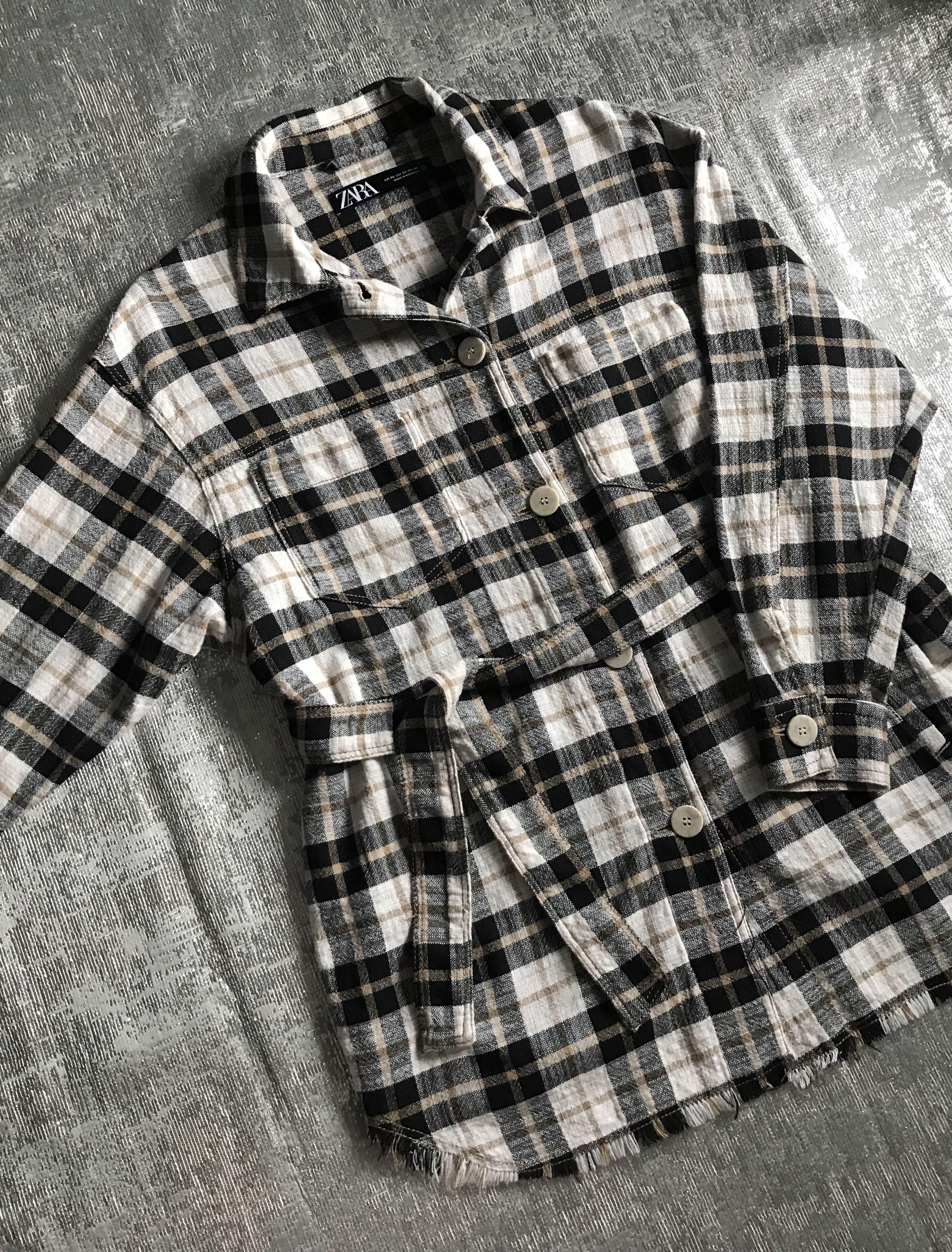 ZARA Jolie Check Tartan / Plaid Shirt