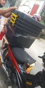 102 liters storage boxes BIG black (Category: Storage Boxes & Baskets) located in Quezon City. Submitted by uno_store (Listing ID 1112795605, Image 1). Description: 102 liters storage boxes BIG black 4 boxes SOLD bound to Makati thank you po sir Toni available size 40 liters black 265 80 liters black 285 102 liters black P 325 143 liters black P 345 163 liters black P 385 unitech brown underbed storage 60 liters brown 345 dimension: 28x15x11" STO