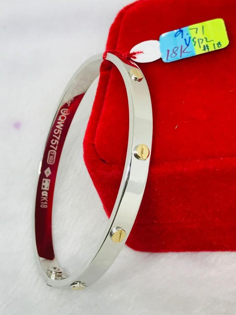 Cartier cheap bangle embossed