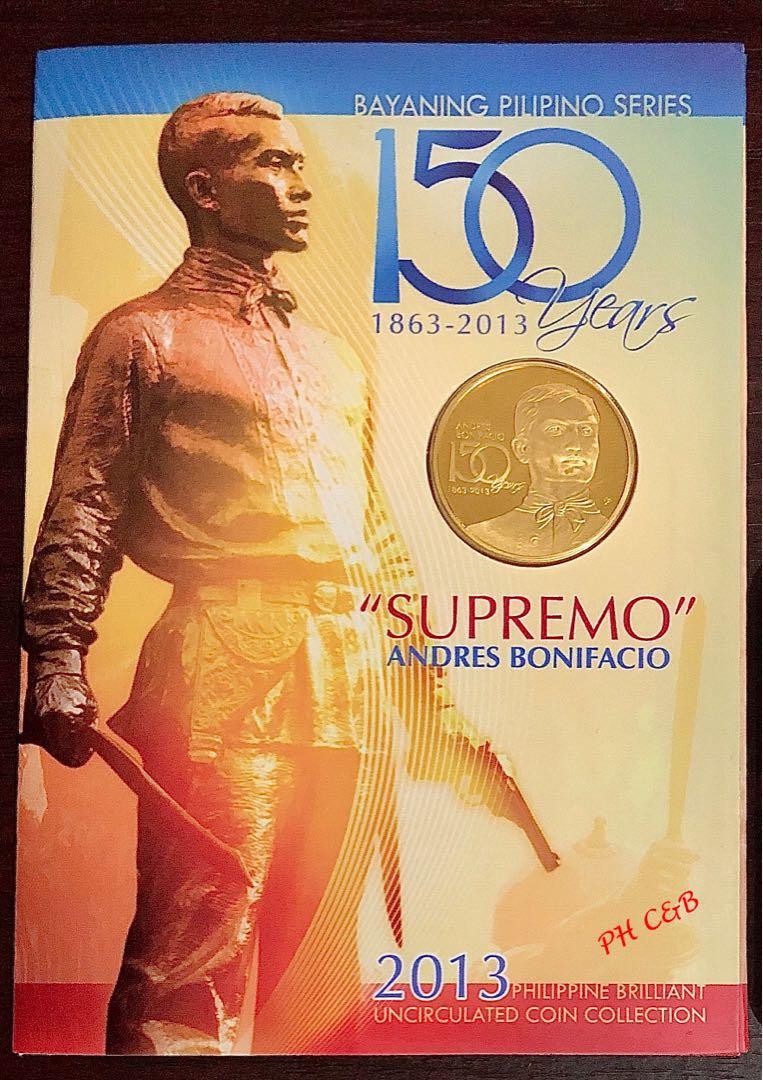 2013 Andres Bonifacio Coin Set (Category: Currency) located in Valenzuela. Submitted by phcoins.banknotes08 (Listing ID 1112774471, Image 1). Description: 2013 Andres Bonifacio Coin Set ₱1000.