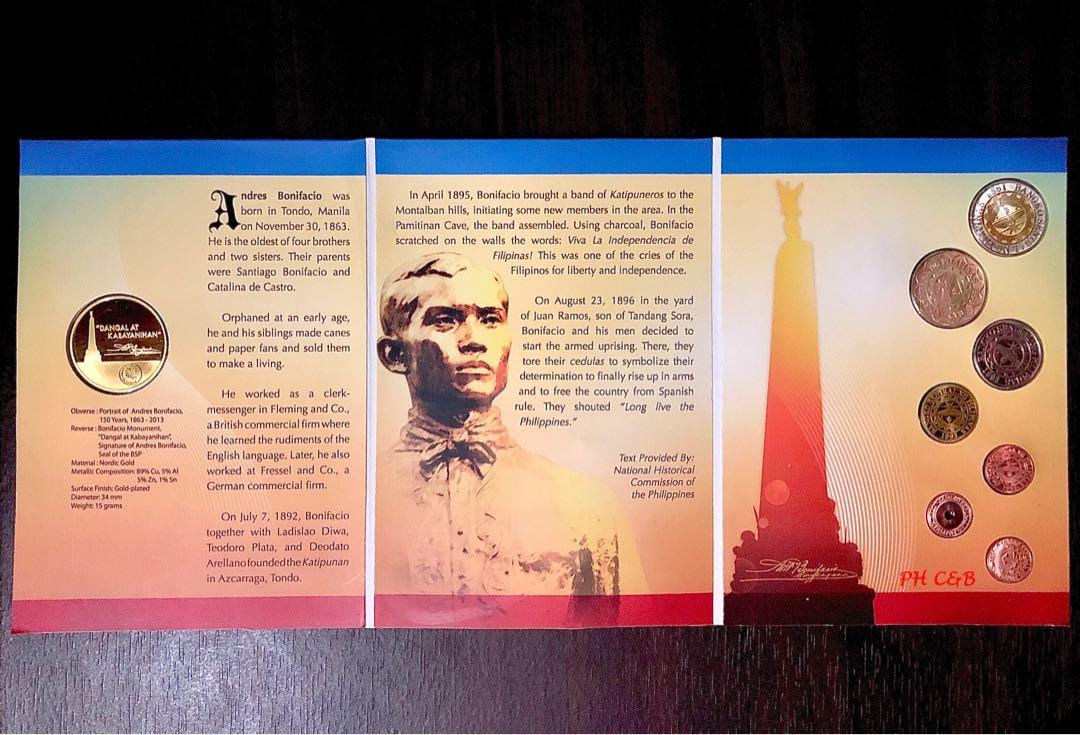 2013 Andres Bonifacio Coin Set (Category: Currency) located in Valenzuela. Submitted by phcoins.banknotes08 (Listing ID 1112774471, Image 3). Description: 2013 Andres Bonifacio Coin Set ₱1000.