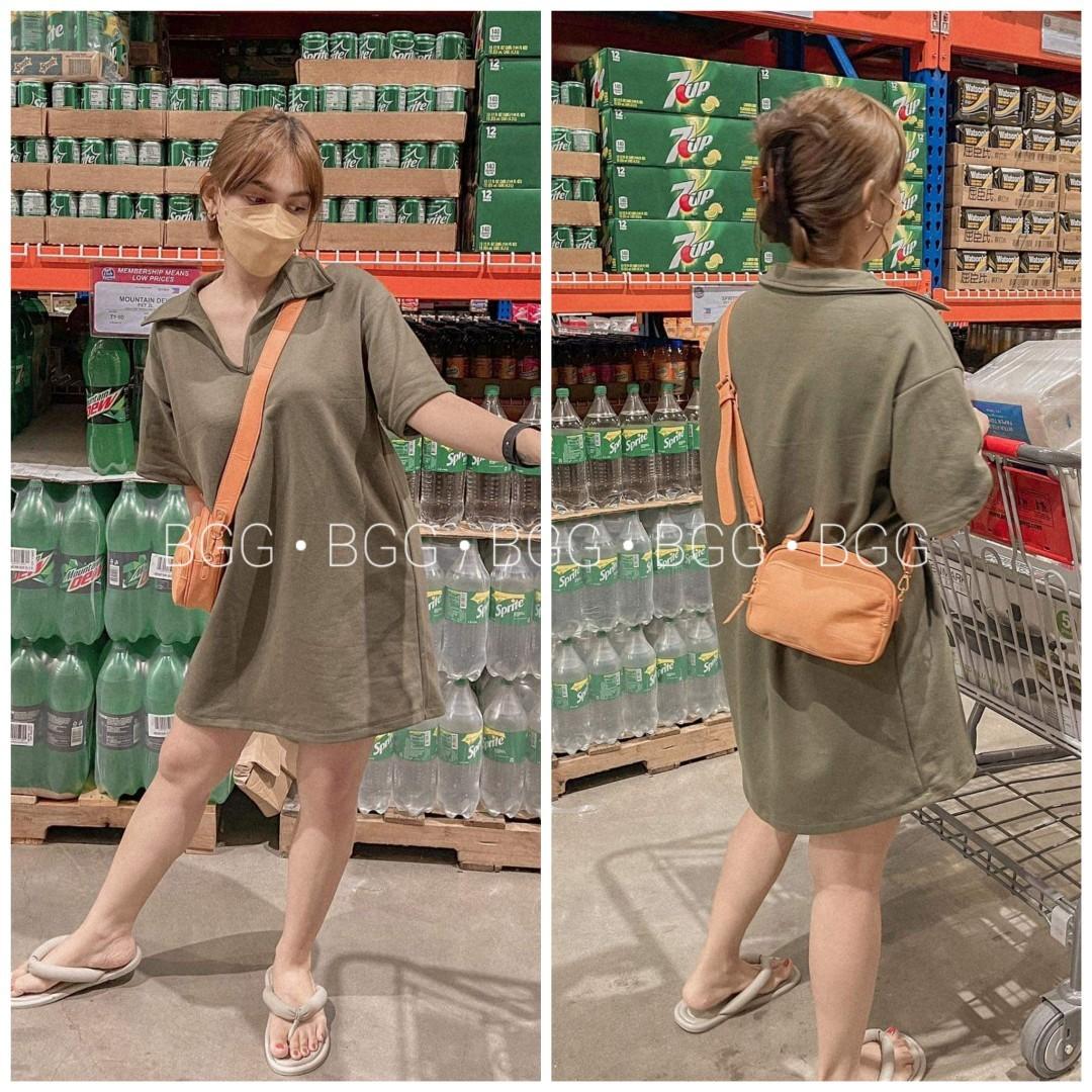 Cielo Oversized Polo Shirt Dress, Women 