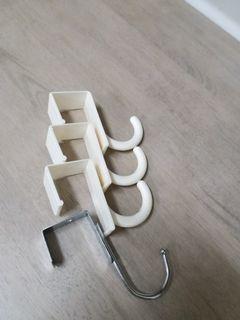 塑膠掛勾三入 鐵掛勾一入