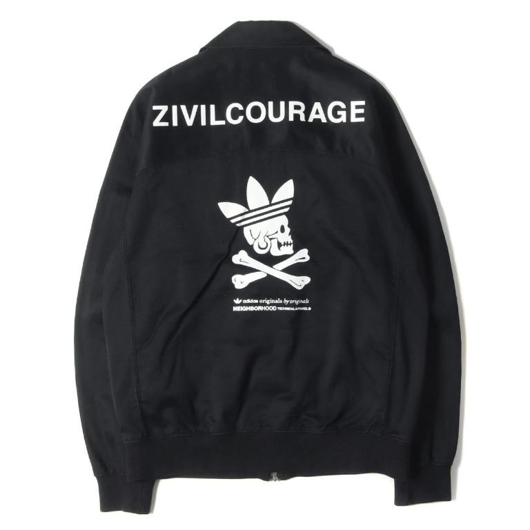 adidas ObyO KZK by NEIGHBORHOOD ZIVILCOURAGE 三葉草皇冠骷髏頭拉鍊外套