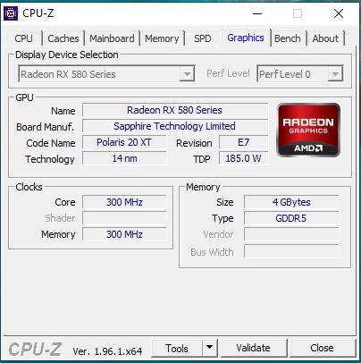 Rx 580 outlet 300 mhz