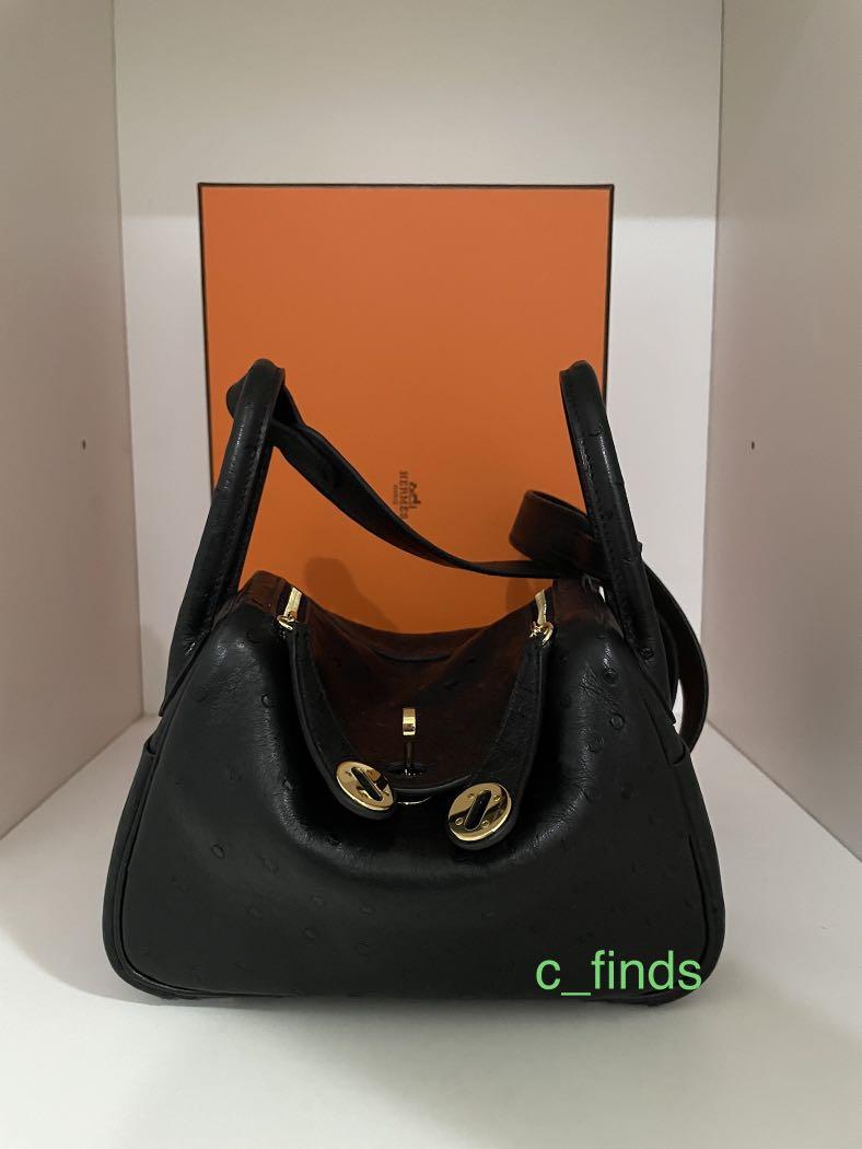 Hermes Mini Lindy Gris tourterelle ostrich Phw stamp U, Women's Fashion,  Bags & Wallets, Shoulder Bags on Carousell