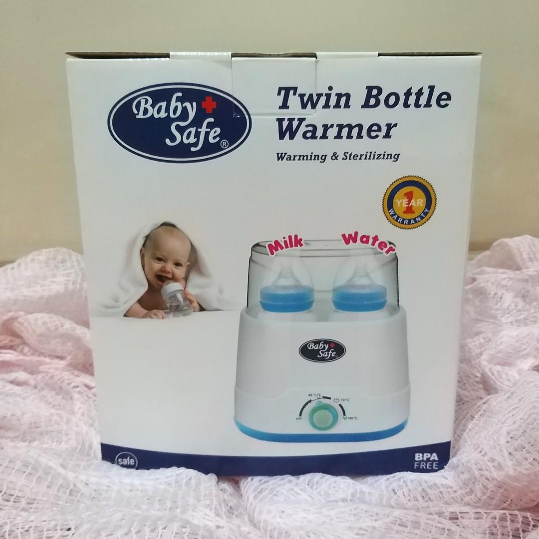 Baby safe sales twin bottle warmer