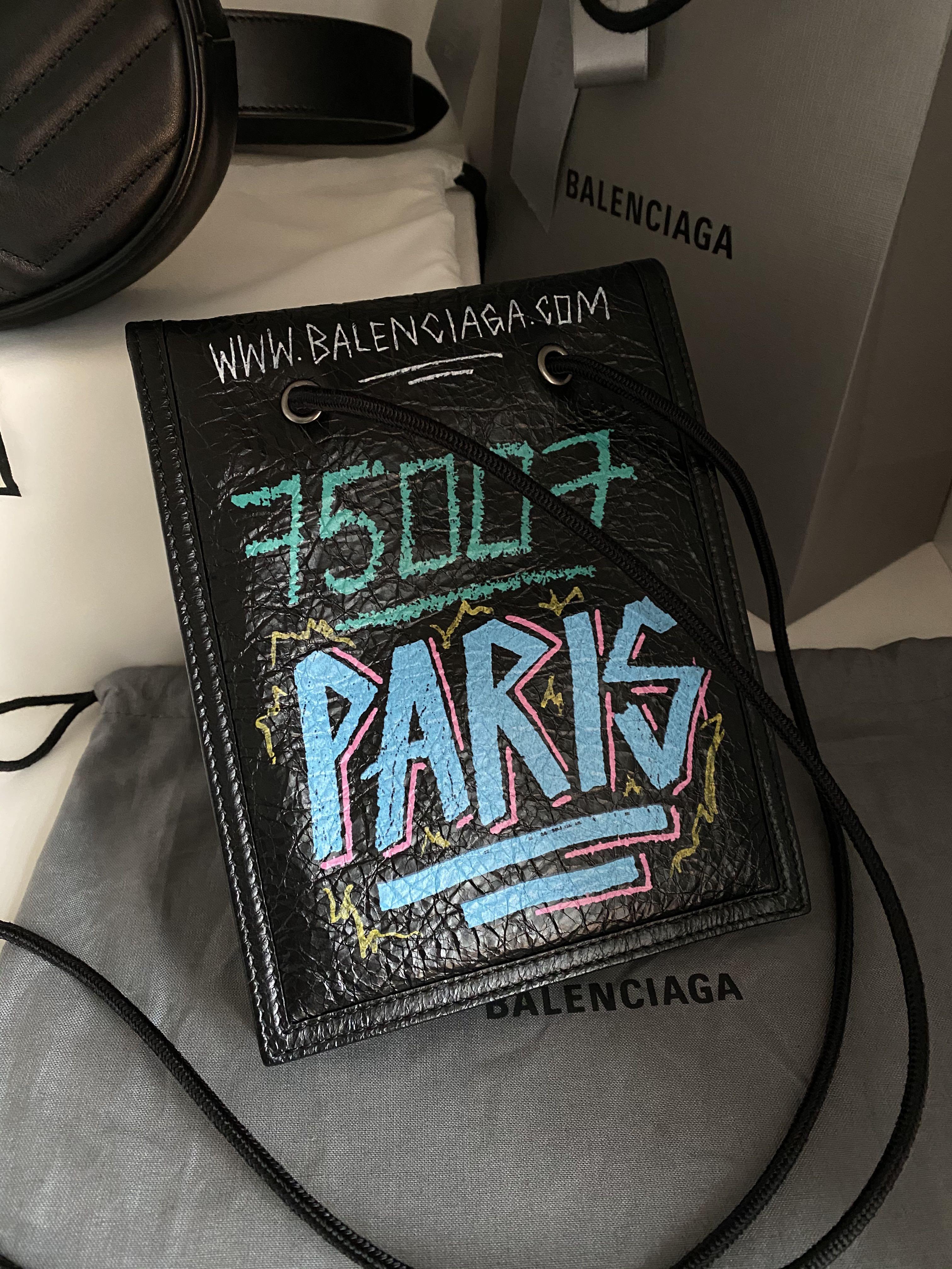 Balenciaga graffiti sale explorer pouch