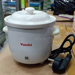 Baru ! JUAL RUGI SLOW COOKER YUNDAI 0,7LTR PUTIH