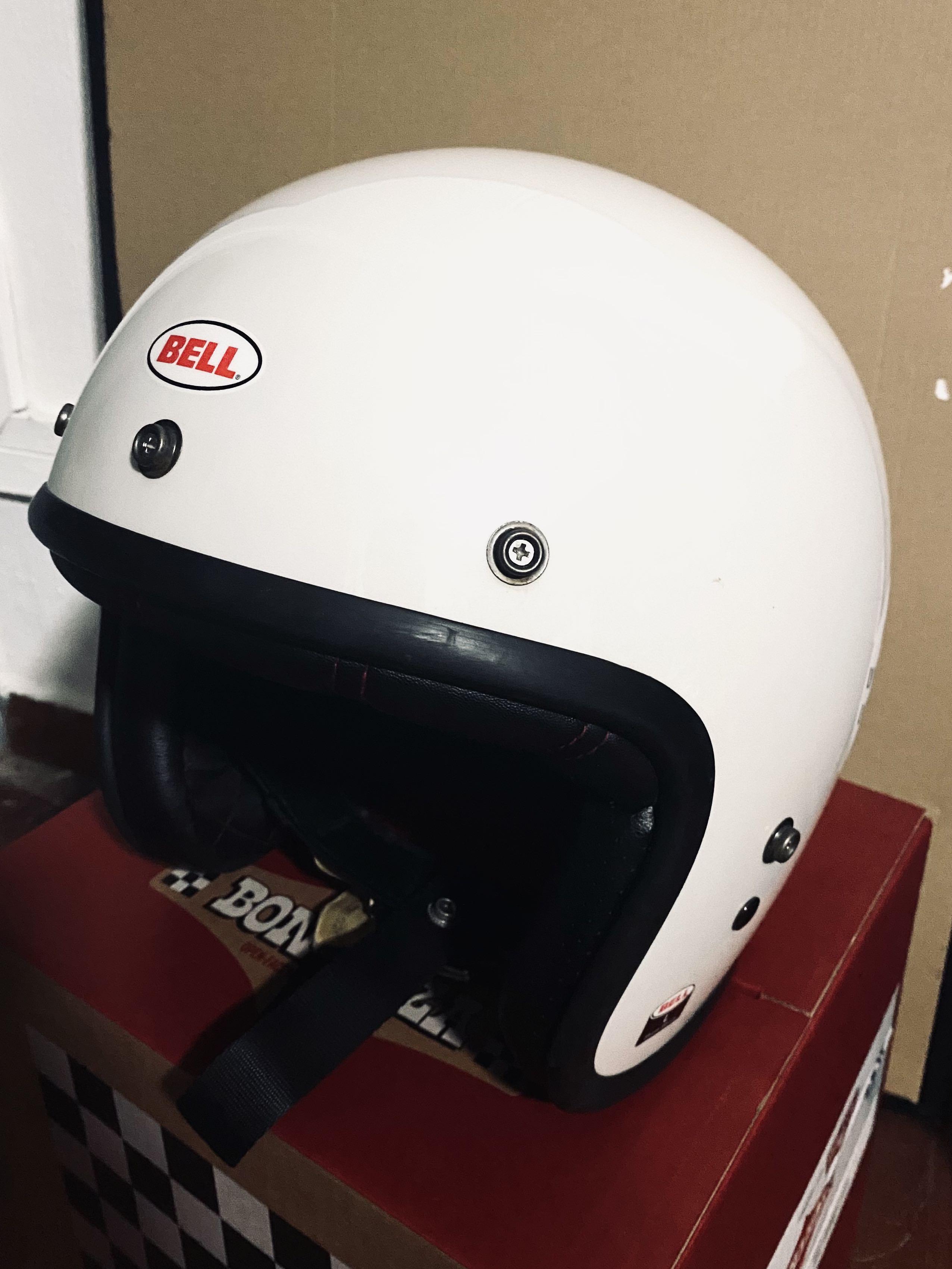 Bell Custom 500 White L Motorcycles Motorcycle Apparel on