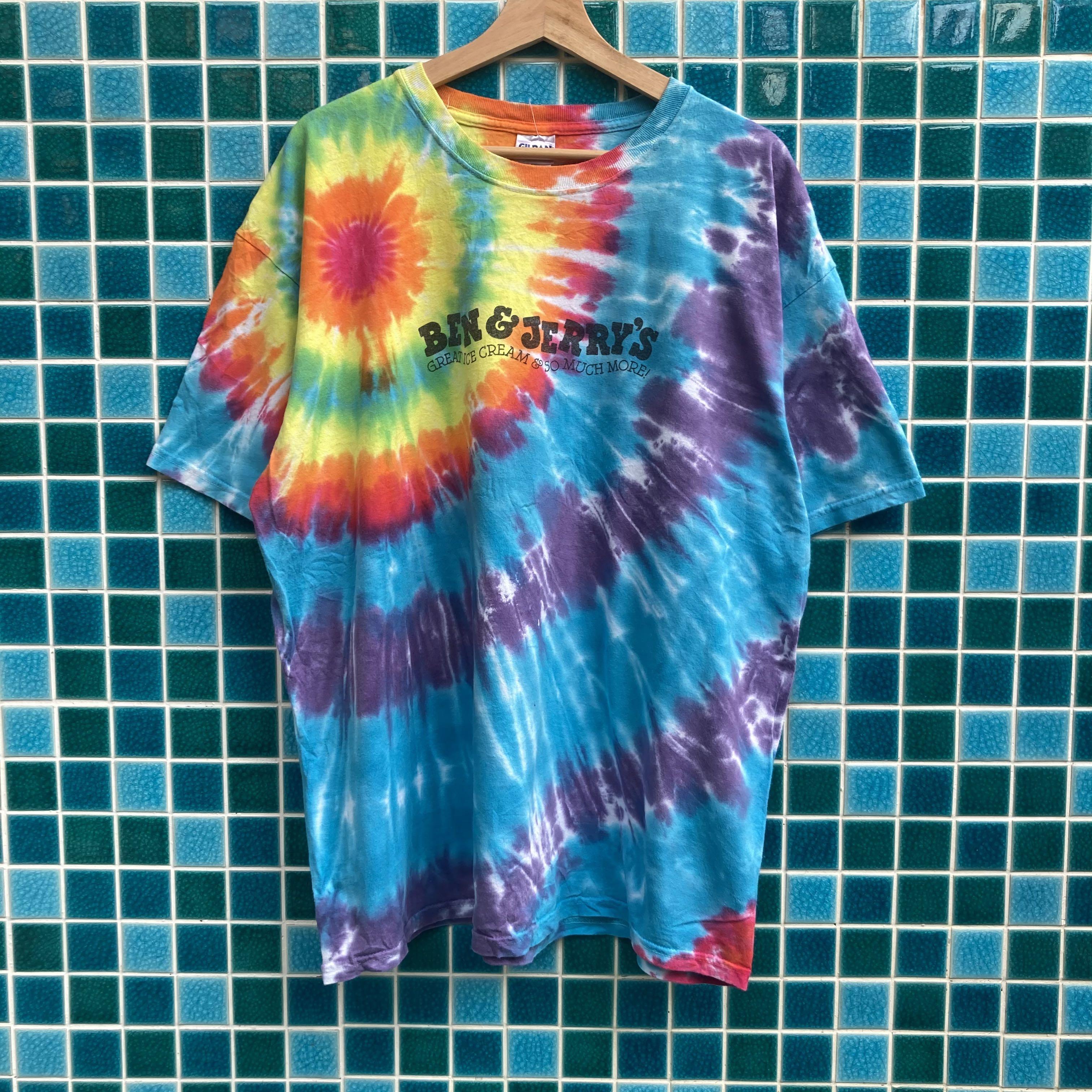 Ben \u0026 Jerry's Tie Dye Vtg t shirt, Men 