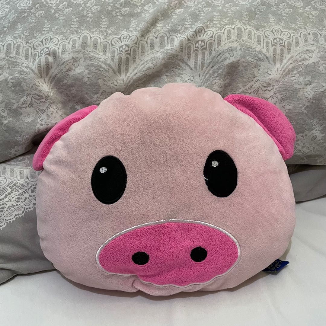 blue magic pig pillow