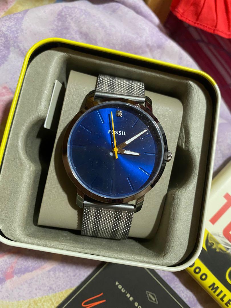 BRAND NEW FOSSIL MENS WATCH LUX LUTHER THREE HAND TWO TONE