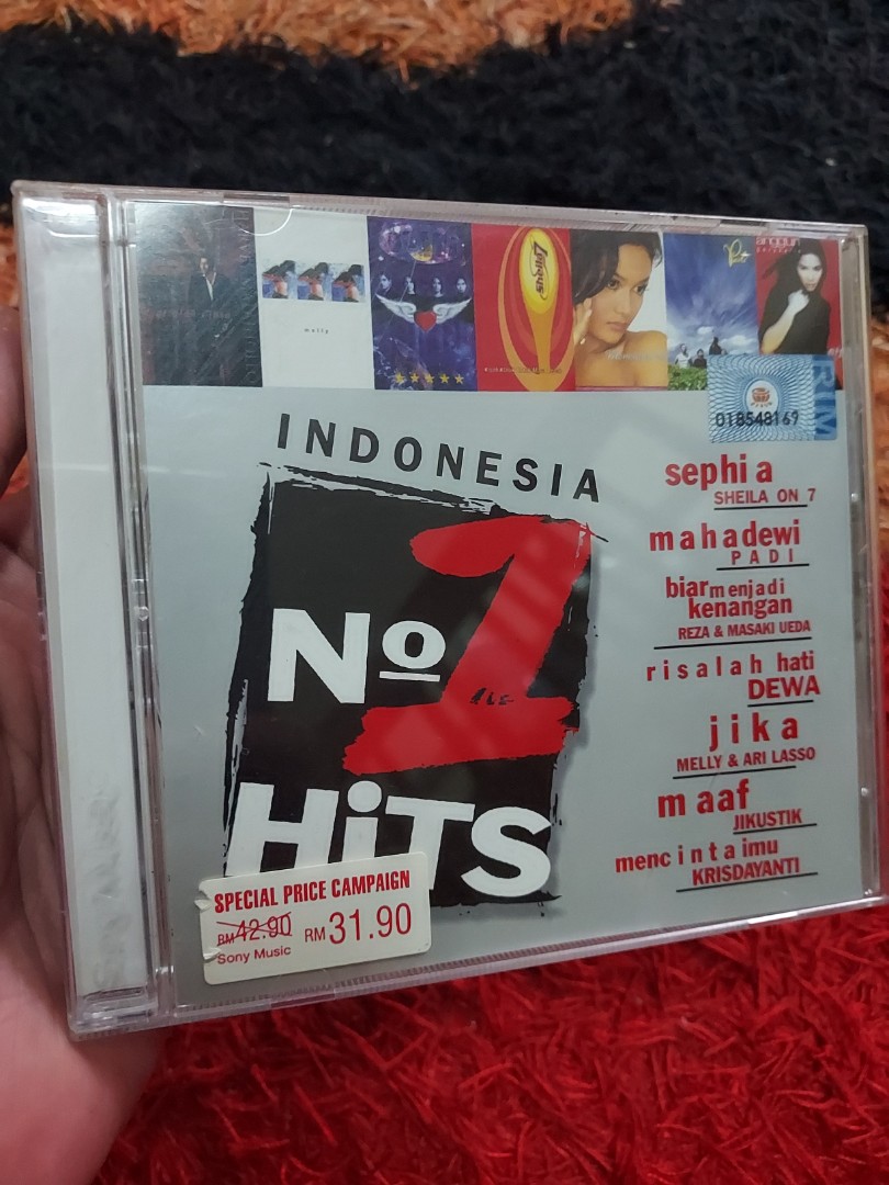 CD Indonesia No 1 Hits, Hobbies & Toys, Music & Media, CDs & DVDs on