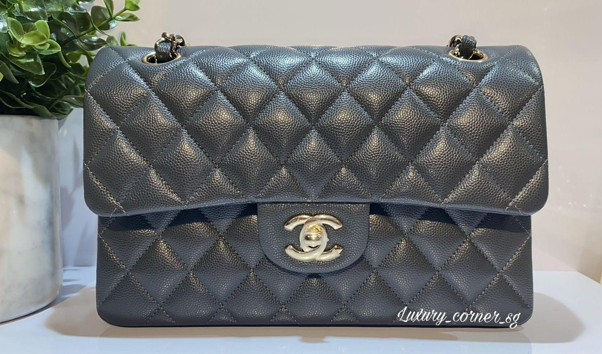 Chanel 21B CC Mini Rectangular Lambskin Quilted Flap Bag Ruthenium  LIMITED!! NIB